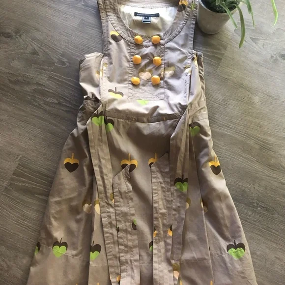 Marc by Marc Jacobs Y2K Heart Leaves Pinafore Dress. - Picture 3 of 8